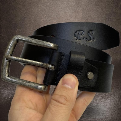 Kožený pásek s vlastním MONOGRAMEM