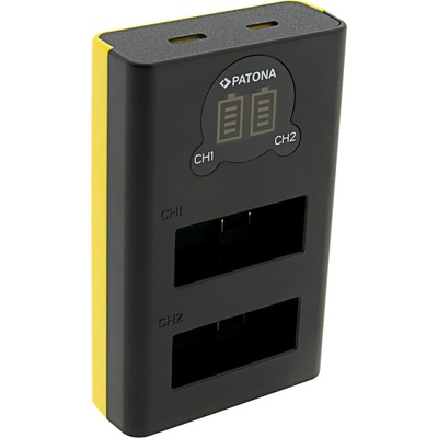 Patona Зарядно за батерия GoPro Hero 13, MicroUSB, двоен (4213)