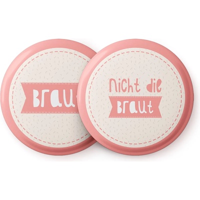 Spielehelden Инстаграм Баджове за кокошкови партита 12 баджа 5, 6 cm Изключително големи Прощален подарък. (AMZBUTA022) (AMZBUTA022)