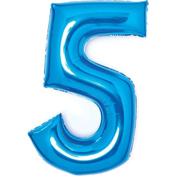 Amscan Fóliový balón číslo modrý 5 66 cm