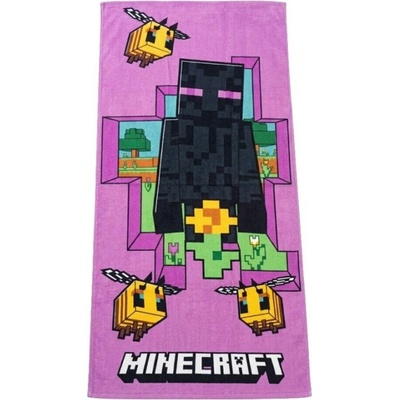 Carbotex uterák Minecraft Enderman a včely 70 x 140 cm