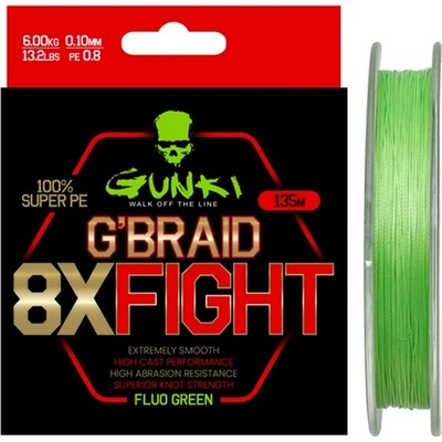 Sensas G Braid 8X Fighting Pletená Šňůra 135m 0,17mm 11kg