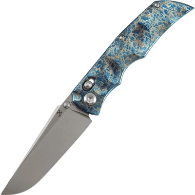 Kansept SIF Satin CPM S35VN Titanium with Dimples and Lightning Strike K1100V2Finish