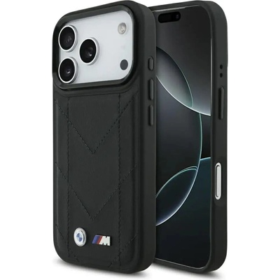 BMW M Quilted Logo MagSafe Case за iPhone 17 Pro - черен (3666339480547)