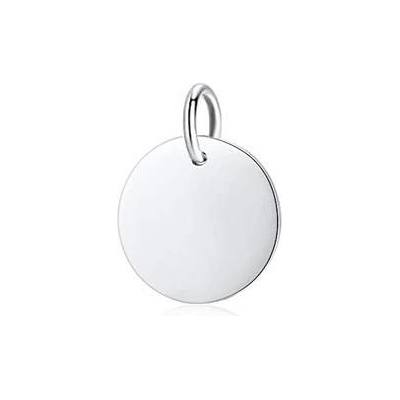 Šperky4U Stříbrný přívěšek destička kulatá ZB31020