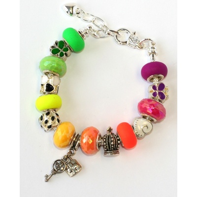 Fashion Jewerly s korálky Fosforová pestrost Be Queen 1984
