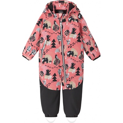 Dětský softshellový overal Reima Mjosa Pink coral