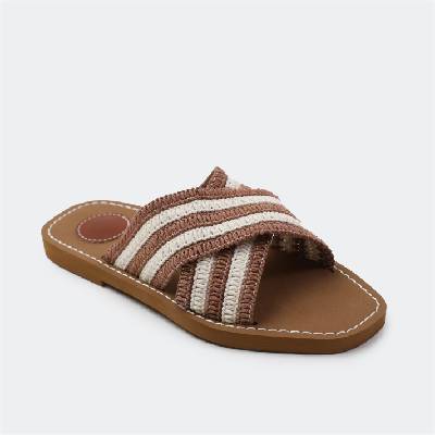Сандали Wheres That From Women's Woven Flat Sandals - Mocha