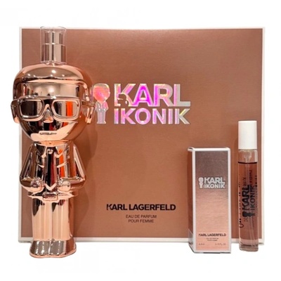 KARL LAGERFELD Комплект за жени Karl Lagerfeld Ikonik - Парфюмна вода 100 мл + Мини Парфюмна вода 7.5 мл + Мини Парфюмна вода 4.5 мл