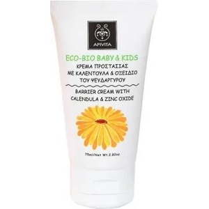 APIVITA Детски защитен крем 100% натурален с Невен и цинк , Apivita Eco-Bio Baby & Kids Barrier Cream With Calendula & Zinc Oxide 75ml