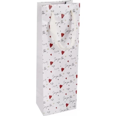 Taška papír dárková na víno Jen pro tebe 12x8,5x36 cm CZ