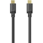 Hama Кабел HAMA-202009, от USB-C(м) към USB-C(м), 1.5m, 240W, черен, позлатени контакти (HAMA-202009)