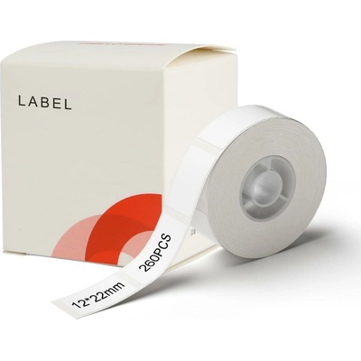 Niimbot štítky RP 12x22mm 250ks White pro D11 a D110 – Sleviste.cz