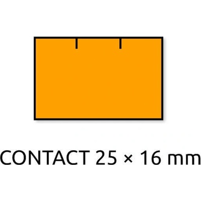 OTK Cenové - značkovací etikety 25 x 16 Contact hranaté oranžové