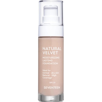 Image 1 of SEVENTEEN Кадифен матиращ фон дьо тен Seventeen NATURAL VELVET LONGLASTING MATTE FOUNDATION SPF20 (111070**)