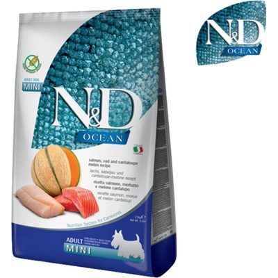 N&D Ocean Dog Adult Mini Grain Free Salmon & Cod & Melon 7 kg