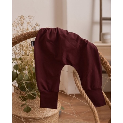 Jožánek Detské nohavice baggy ľahké bordo
