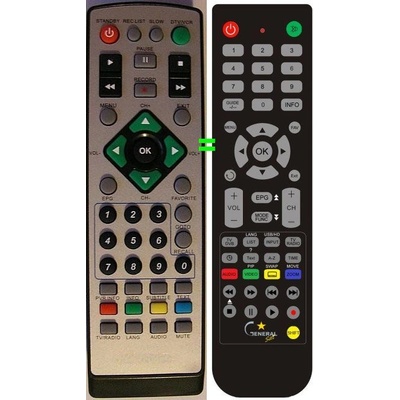 GENERAL OPTEX ORT-8965T - съвместимо дистанционно управление на марката General (ORT-8965T)