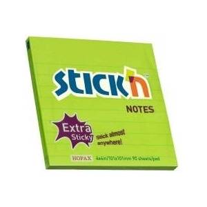 STICK'N Adhesive notes stickn 101 x 101 mm, green