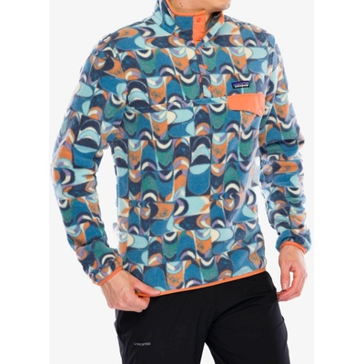 Patagonia Lightweight Synch Snap-T Pullover swallowtail geo/still blue
