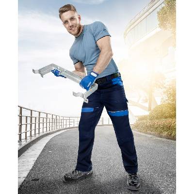 Ardon H8326 Kalhoty COOL TREND do pasu zkrácené na výšku 170-175 cm Tmavě modrá - světle modrá
