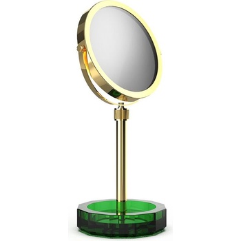 Decor Walther Козметично огледалце Kristall със зелена основа злато (0941896)