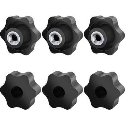 Hvězdicová matice Jeboler M10, 6 kusů, vroubkovaný šroub s vnějším průměrem 50 mm, hvězdicová – Hledejceny.cz