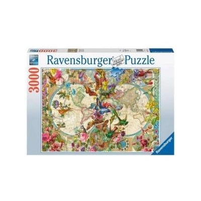 Ravensburger World Map of Flora and Fauna puzzle 3000pcs