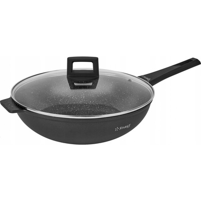 Wok Starke Pro 32 cm s nepřilnavým povrchem a poklicí Taylor Marble