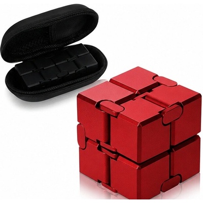 Infinity Cube antistresová skladacia kocka 4 × 4 × 4 cm Red CABT476
