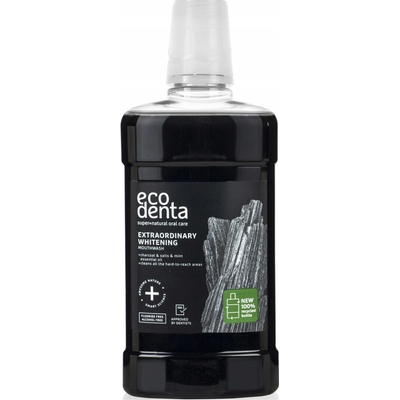 Ecodenta Extra bělicí s černým dřevěným uhlím 500 ml
