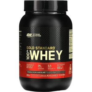 Optimum Nutrition Gold Standard 100% Whey, двоен шоколад, 775 g, Optimum Nutrition