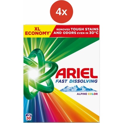 Ariel Color prací prášok 4 x 2,75 kg 50 PD