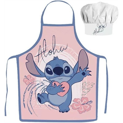 Javoli Dětská zástěra s čepicí Stitch Aloha