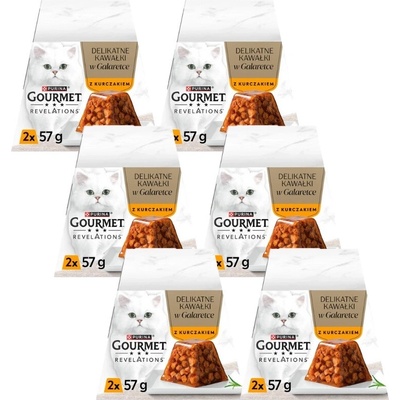 Gourmet Revelations jemná paštéta s kuraťom a omáčkou 6 x 57 g