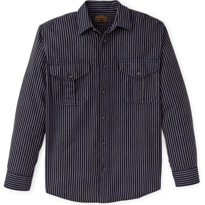 Filson Мъжка риза с копчета Filson LT WT Alaskan Guide Shirt - Indigo / Ticking Stripe - размер XL (033-3215-0114)