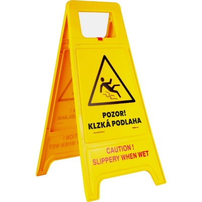 Traiva s.r.o. Výstražný stojan - áčko, Pozor! Kluzká podlaha (slovensko/anglický) Varianty: Výstražný stojan (áčko), Pozor! Kluzká podlaha - slovensko/anglický, Kód: 06189