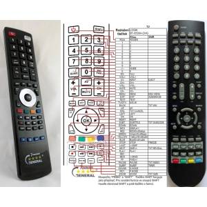 GENERAL LOGIK BT-0500A-CHG - съвместимо дистанционно управление на марката General (BT-0500A-CHG) Дистанционно