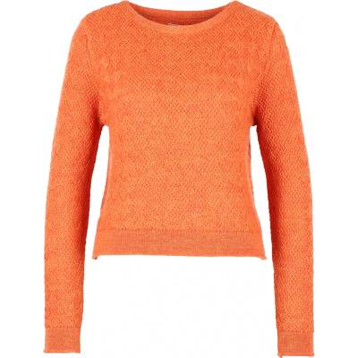 Flomax Дамски вълнен пуловер Flomax Women's Leni Cropped Jumper Wool jumper - Mango Melange (105-6546-0313)