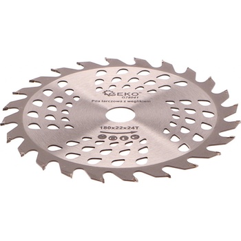 GEKO Kotouč pilový vidiový s otvory, 180x22x24T