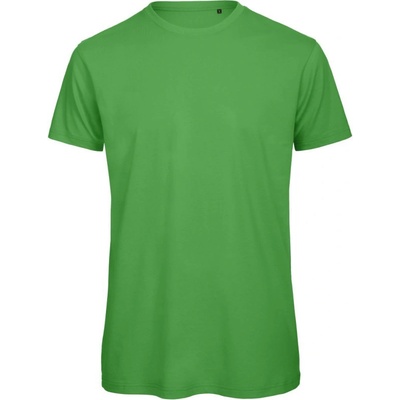B&C tričko Inspire T medium fit z bio bavlny krátký rukáv pánské zelené real