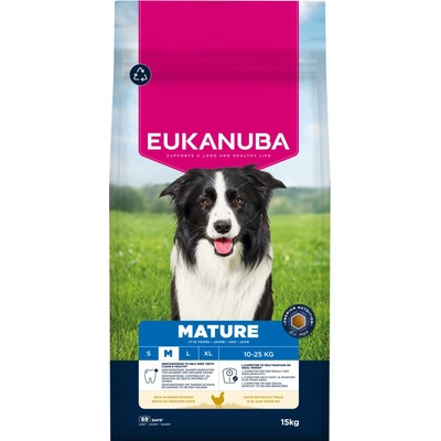 Eukanuba Premium Nutrition Mature Medium Breed Chicken 2 x 15 kg