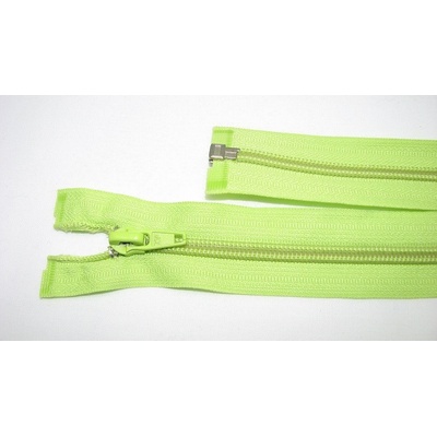 Zips špirála deliteľný 5mm - dĺžka 40cm,farba svetlo zelená