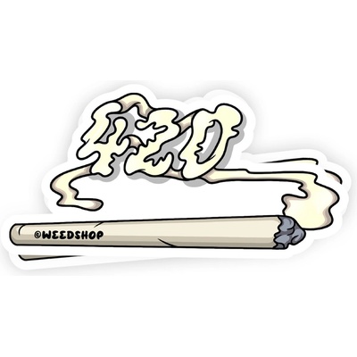 Samolepka 420 joint - weedshop