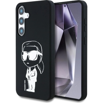 KARL LAGERFELD Калъф Karl Lagerfeld Silicone Graffiti Ikonik Printed Logo MagSafe Samsung Galaxy S25 черен (3666339449858)