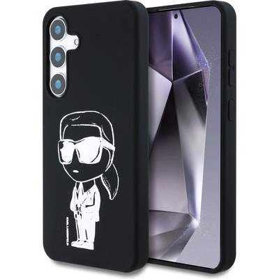 KARL LAGERFELD Калъф Karl Lagerfeld Silicone Graffiti Ikonik Printed Logo MagSafe Samsung Galaxy S25 черен (3666339449858)