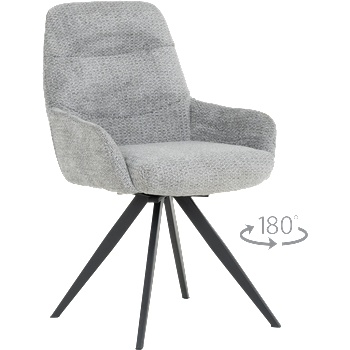 Carmen Трапезен стол ascot - сив b 90