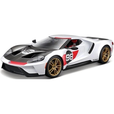 Maisto - 2021 Ford GT Heritage, бял, 1: 18