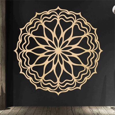 Drevená mandala na stenu - Láska (1438)