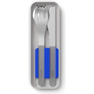 Monbento nerezový příbor MB Slim Box Blue